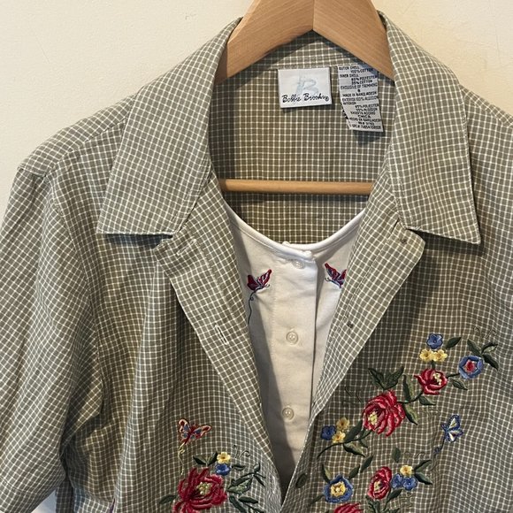 BOBBIE BROOKS | Women's Short Sleeve Button Down Top Multicolour Size Small - Picture 8 of 11